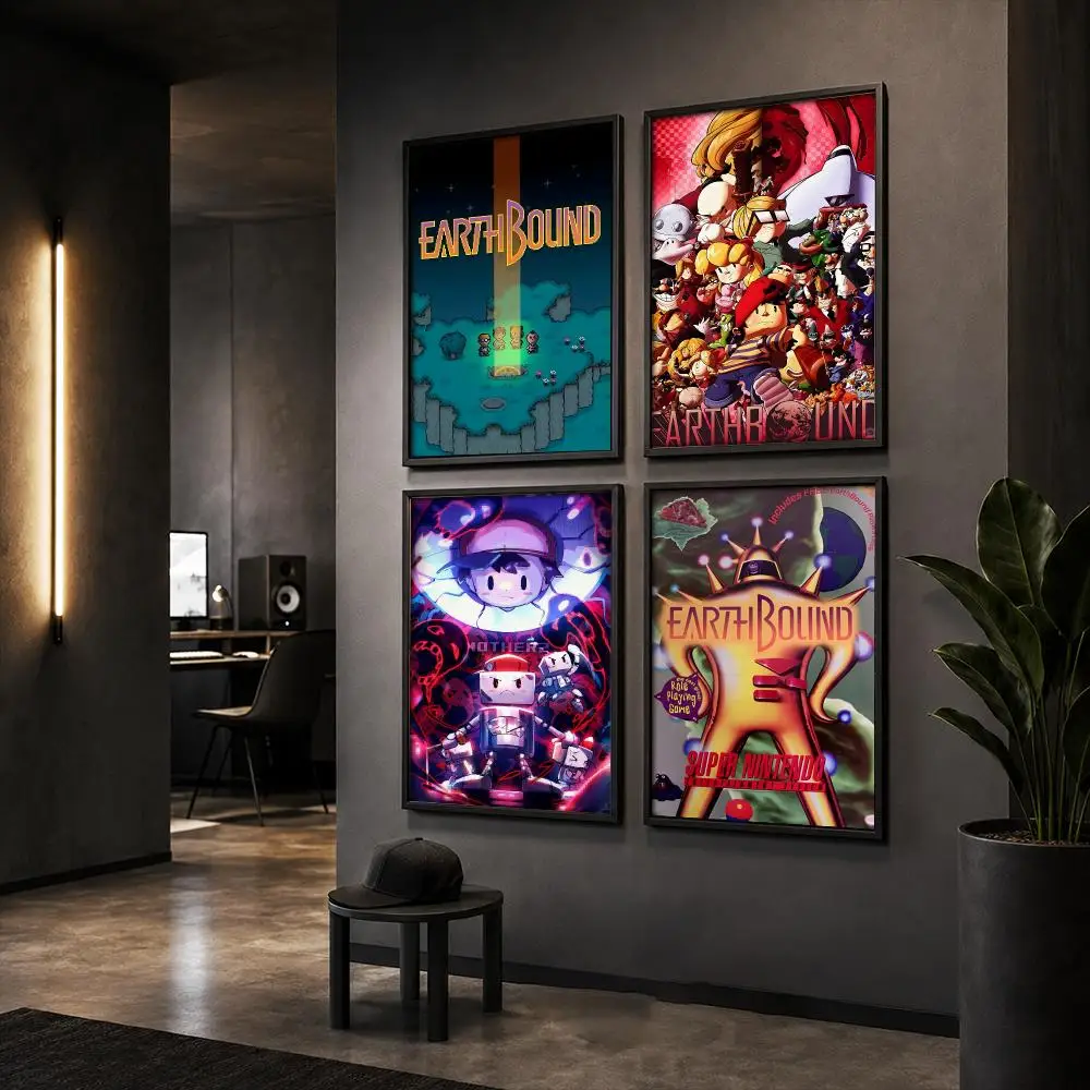 E-EarthBound 2 Adventure Game Poster HD Home Wall Stickers House Hallway Living Room Bedroom Bar Office Decor Art Prints