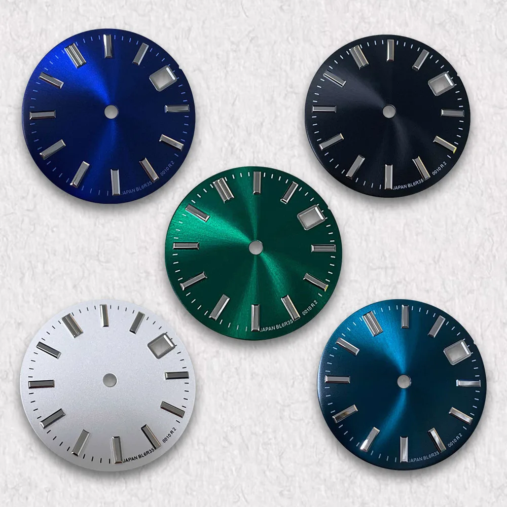 

High Quality 28.5mm Big S G S Logo Dial Sunray Dial Fit NH35/NH36/4R/7S Movement No Luminous Watch Modification Accessories
