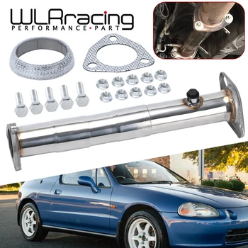 Kit de convertidor de tubo de escape de coche ajustable de acero inoxidable, 2,5 