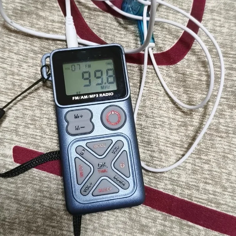 

Мини-портативное FM AM-радио с ЖК-дисплеем, приемник радиоприемника FM 64-108 МГц, MP3-радио с поддержкой наушников 3,5 мм, TF-карта, таймер сна