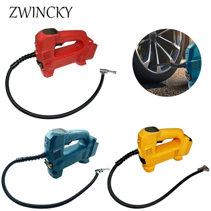 ZWINCKY For Makita/Dewalt /Milwaukee 18-20V Battery Cordless Car Tire Inflator Portable Air Compressor Digital Electric Air Pump