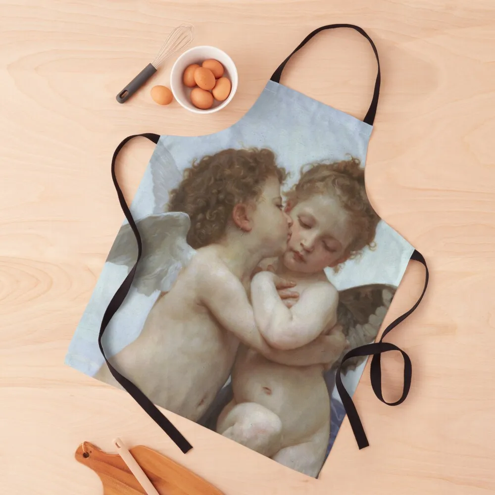 

CUPID AND PSYCHE AS CHILDREN - WILLIAM ADOLPHE BOUGUEREAU Apron men Apron