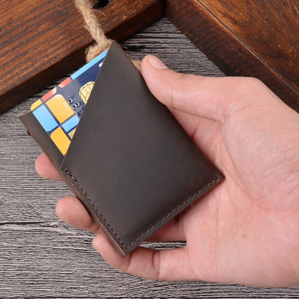 Многофункциональный винтажный кожаный чехол для карт, органайзер с несколькими держателями для карт, кошелек