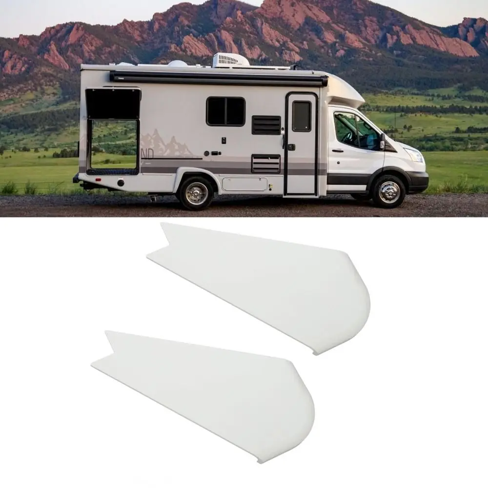 2Pcs Set ABS RV Slide Out Corner Cover Black White RV Slide Out Corner Trim Corner Cover Slide Out Corner Cover Campers