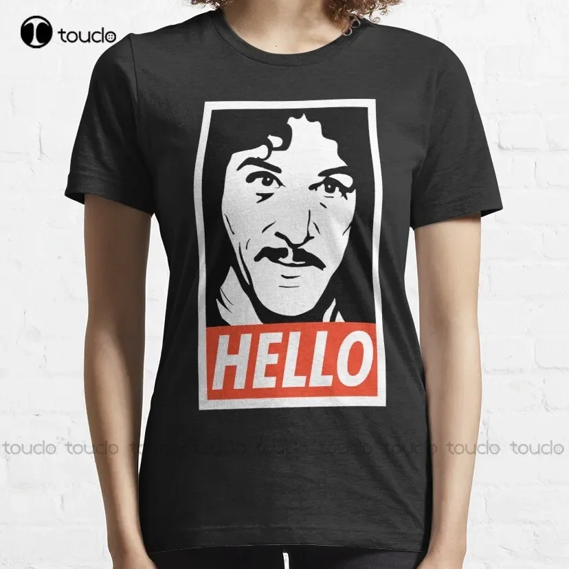 Hello Inigo Montoya princess bride as you wish Classic T-Shirt shirt printing Custom aldult Teen unisex digital printing xs-5xl