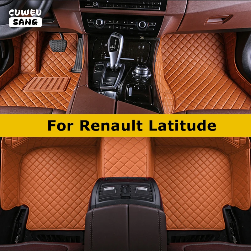 CUWEUSANG Custom Car Floor Mats For Renault Latitude Auto Carpets Foot Coche Accessorie