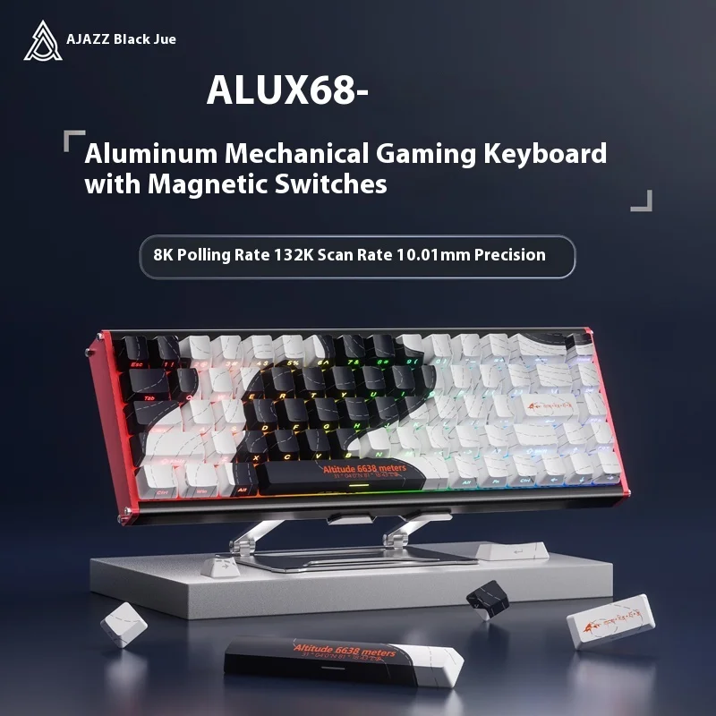 

Black Knight ALUX68 Magnetic Axis Mechanical Keyboard All Aluminum CNC Contour Line Wired Gaming Esports Customized Hot Plug