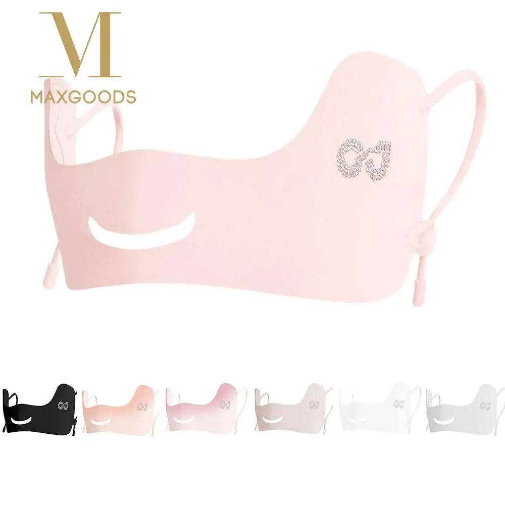 

Летняя солнцезащитная маска из ледяного шелка, дышащая женская маска для лица на половину лица, регулируемая УФ-блокирующая маска для лица для занятий гольфом