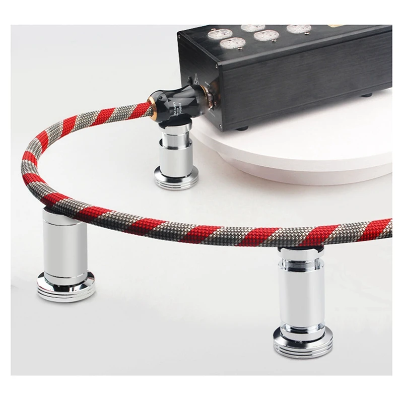 Aluminum Alloy Adjustable Hifi Audio Line Feet Pad Amplifier Power Cable Bracket Wire Support For Shock Absorber Nail