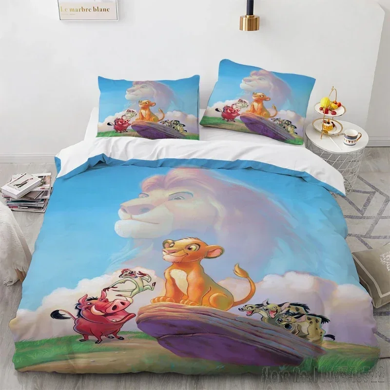 

Король Лев аниме мультфильм Kawaii пододеяльник комплект HD пододеяльник для детей комплекты постельного белья постельное белье декор для спальни
