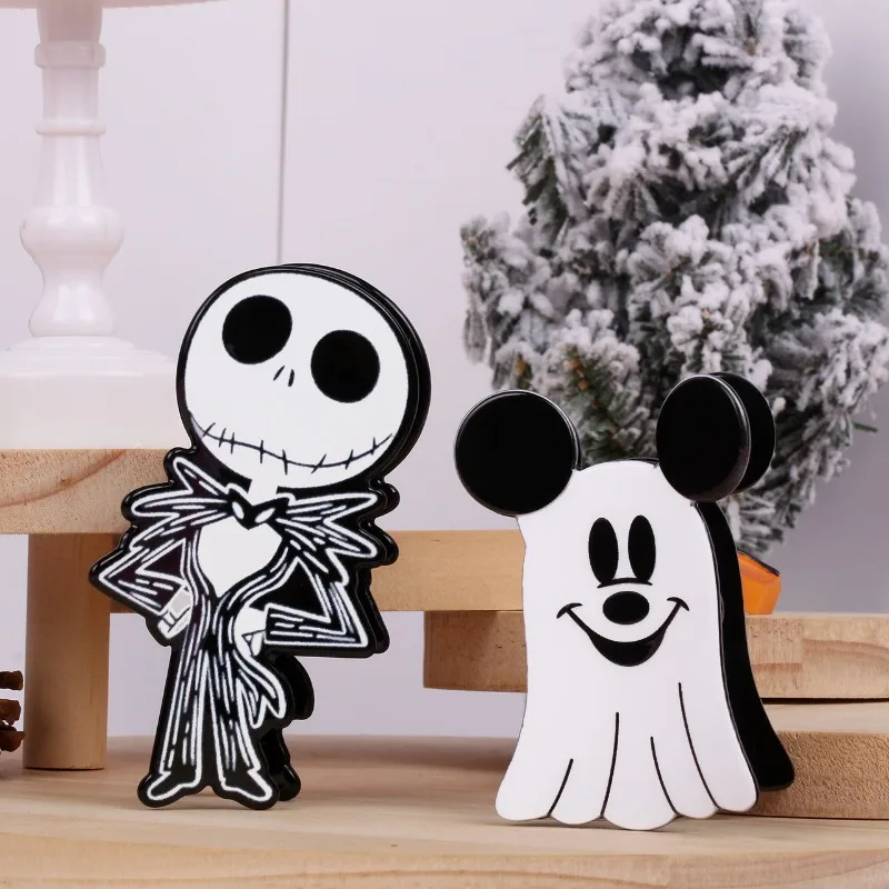 

Jack Shark Clip The Nightmare Before Christmas Halloween Cartoon Anime Character Ghost Pumpkin Acrylic Hair Decoration Grip Clip