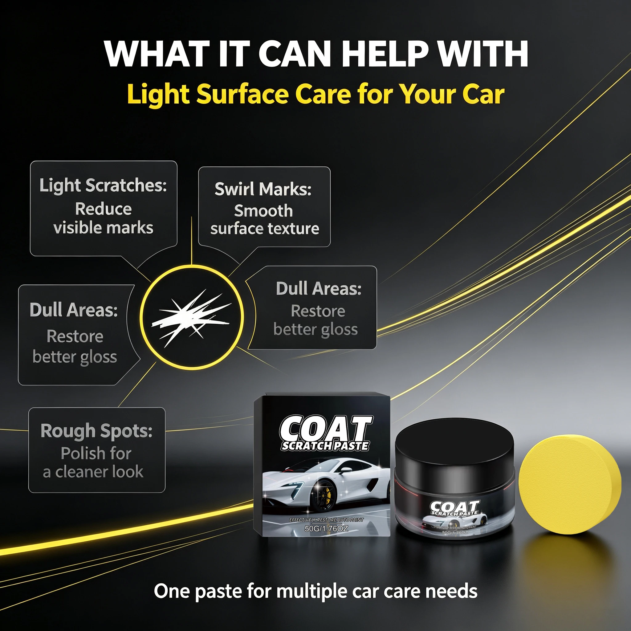 Kit Removedor de Riscos de Pin - Car Scratch Repair Polishing Wax Paste avaliação e preço