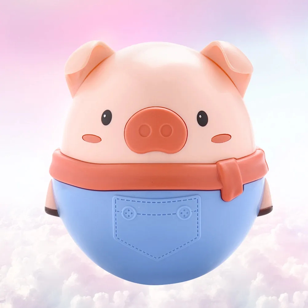 かわいい青い豚の形の赤ちゃん教育用デスクトップ装飾早期学習楽しいベビーアクセサリーギフトおもちゃ早期学習おもちゃ