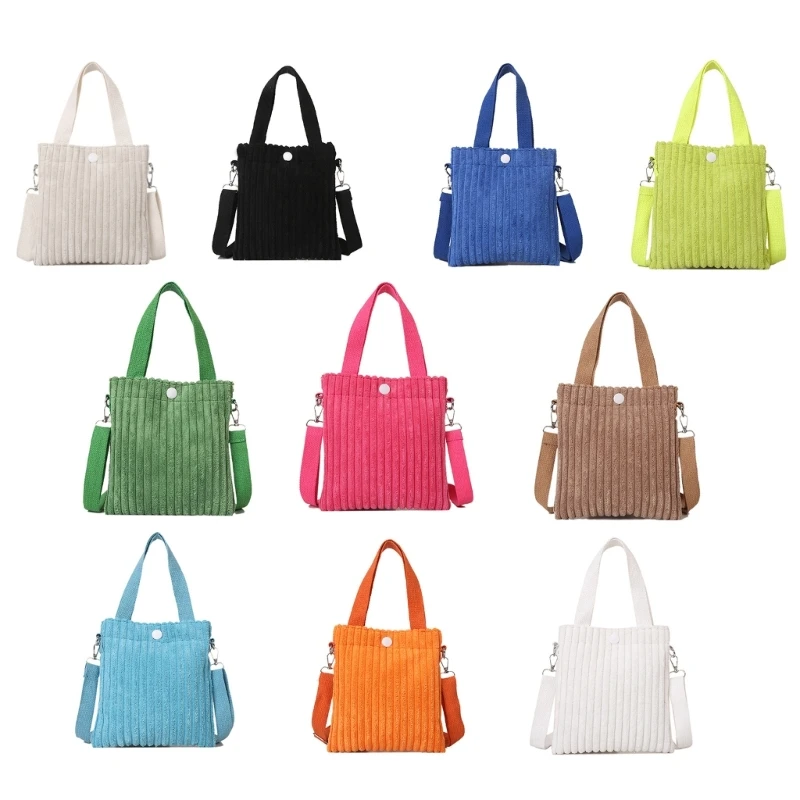 Bolso bandolera moderno Bolso cuadrado pequeño Bolso hombro pana para mujer