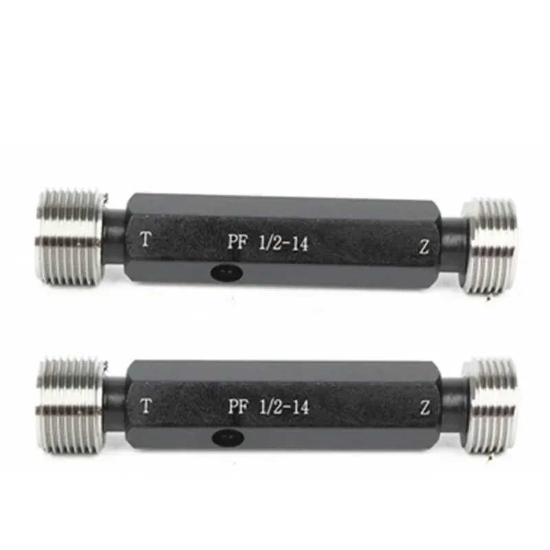 Thread Plug Gauge Set, 1/8-2 Inch BSP Parallel Screw Plug Gauges for Pipe Thread Inspection