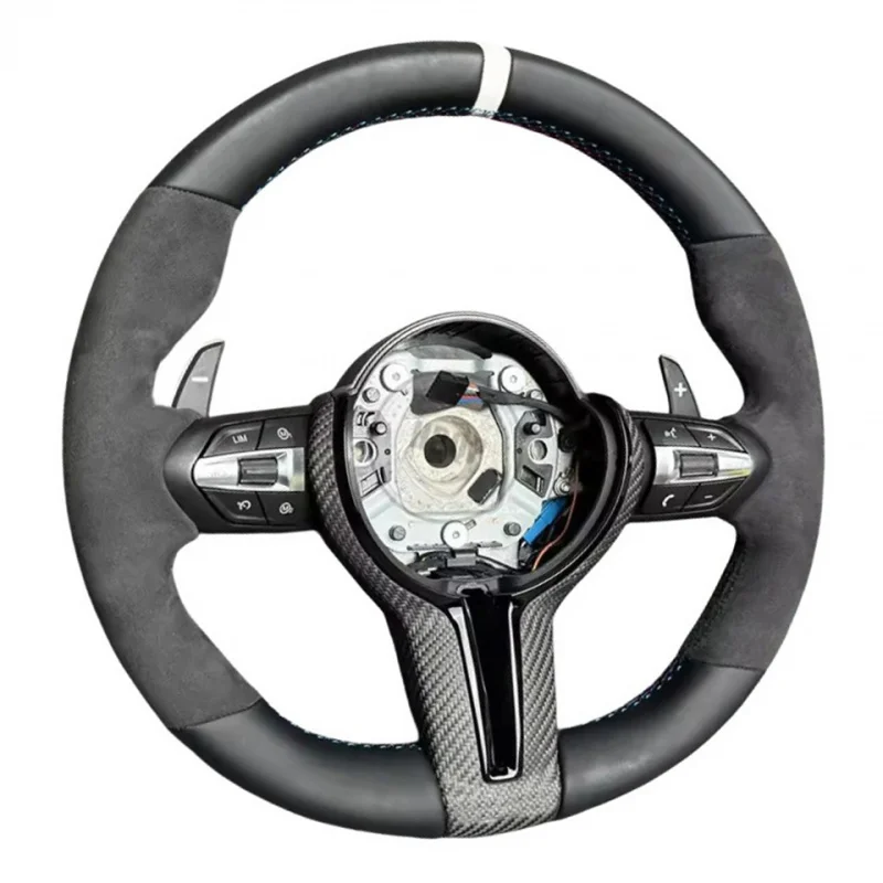 For BMW Half Alcantara M Volante Lenkrad Steering Wheel Upgrade Fit F10 F11 F20 F21 F22 F25 F30 F31 F32 F33 F34 F36 F01 F06 F07