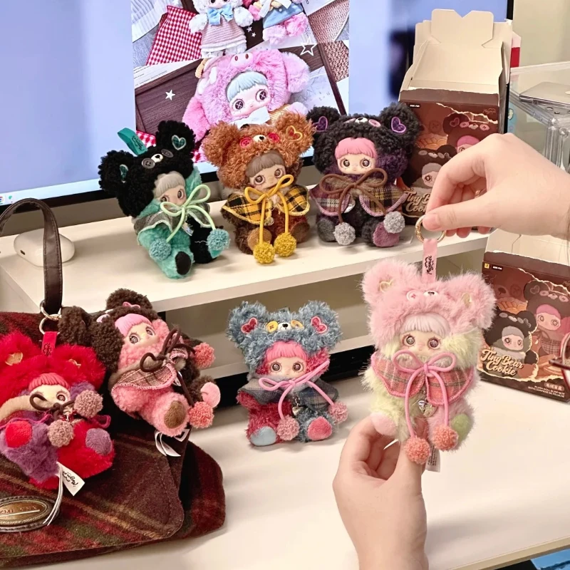 Nuovo Maymei Tiny Bear Cookie Series Blind Box Vinile Peluche Anime Doll Carino Maymei Borsa a sorpresa Scatola misteriosa Portachiavi giocattolo con ciondolo