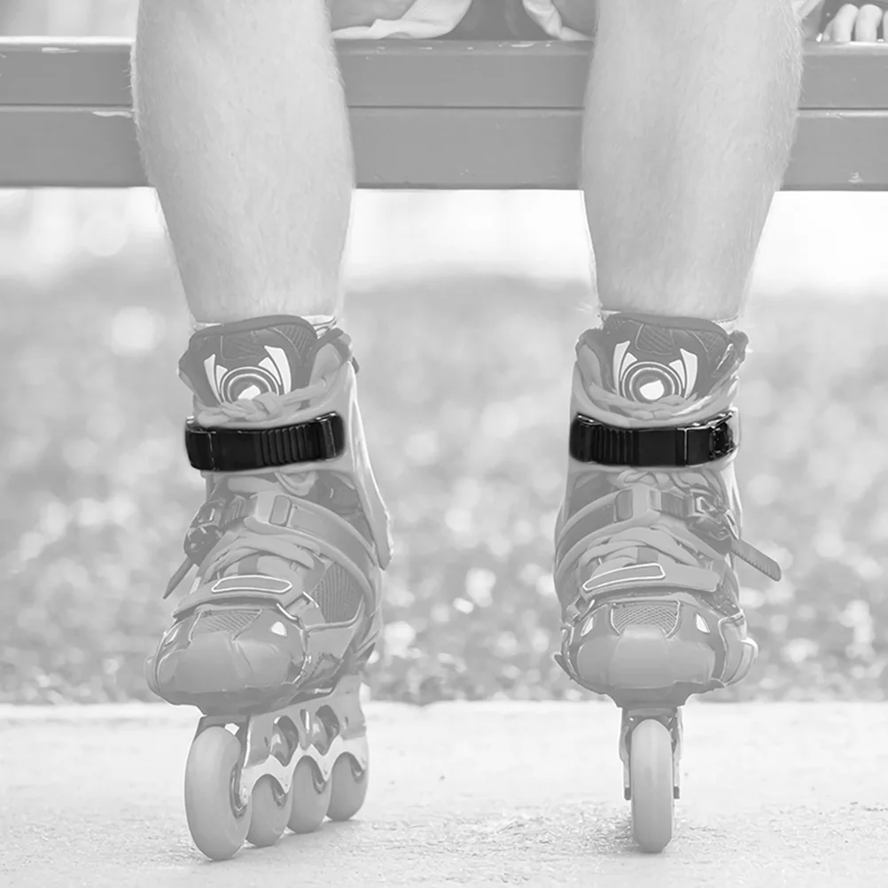 2 مجموعة استبدال مشبك الأشرطة لزلاجات دوارة أحذية تزلج قوية تحديد الأشرطة دائم بولي كلوريد الفينيل الربط الأسطوانة سكيت لوازم