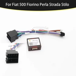 Car 16pin Wiring Harness Adapter Canbus Box Decoder For Fiat 500 Fiorino Perla Strada Stilo Android Radio Power Cable