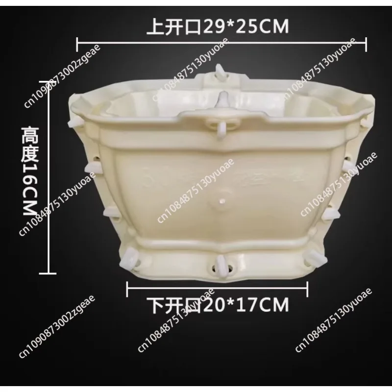 

Новая утолщенная прямоугольная форма для цветочных горшков из пластика, для бонсай, для цемента, овальная прямоугольная форма King