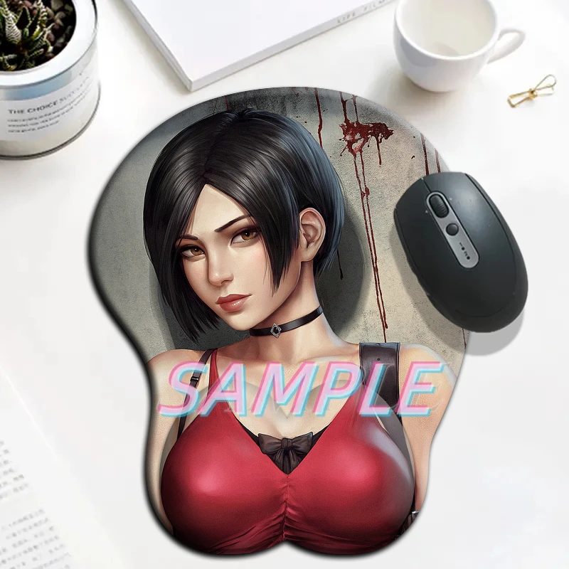 

Sexy Girl Ada Wong Boobs Gaming Mousepad Cute Kawaii Anime Mouse Pad 3D Big Oppai Gamer Desk Mat