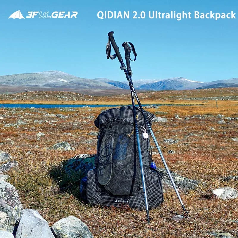 Ультралегкий модный рюкзак для кемпинга 3F UL GEAR 40 л + 16 л QIDIAN 2,0, Женская/Мужская спортивная водонепроницаемая нейлоновая дышащая сумка