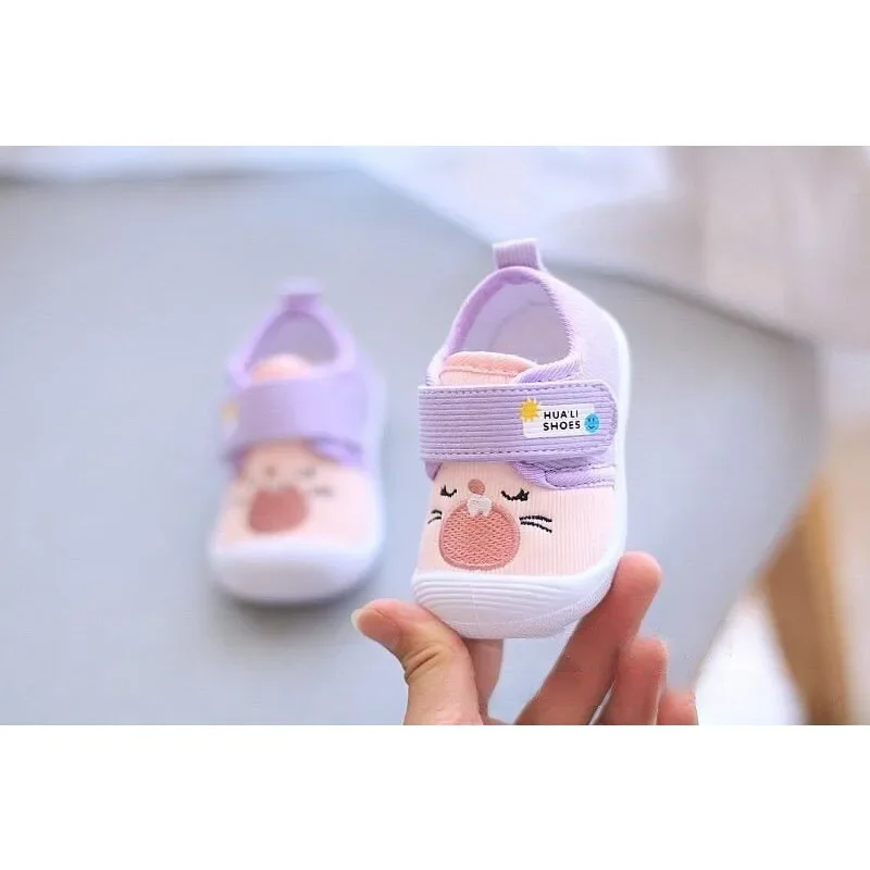 Infant Kids Baby Cartoon  Anti kicking functional Shoe Soft Sole Squeaky Sneakers Boy Causal Loafers  Toddler Girl Non-slip Shoe