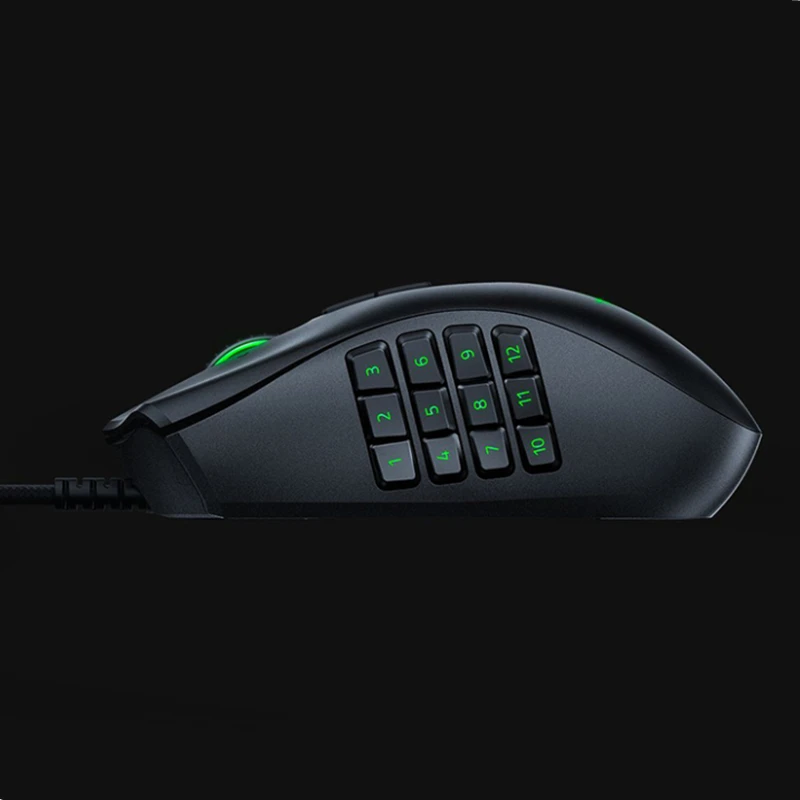Kostenloser versand Spiele Mäuse Razer Naga Programmierbare Verdrahtete Trinity 16,000 DPI RGB Optische Gaming Maus