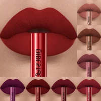 Lápiz labial líquido mate, resistente al agua, terciopelo desnudo, brillo de labios rojo Sexy, maquillaje antiadherente de larga duración, 24 colores, brillo de labios caliente