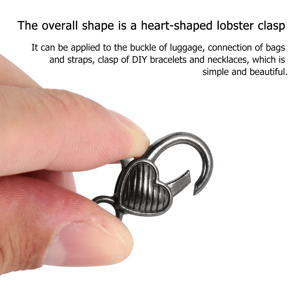 

10 Pcs Lobster Clasp Accessories Hooks for Ornaments Claw Clasps Lanyard Heart Alloy Necklace Miss Jewelry