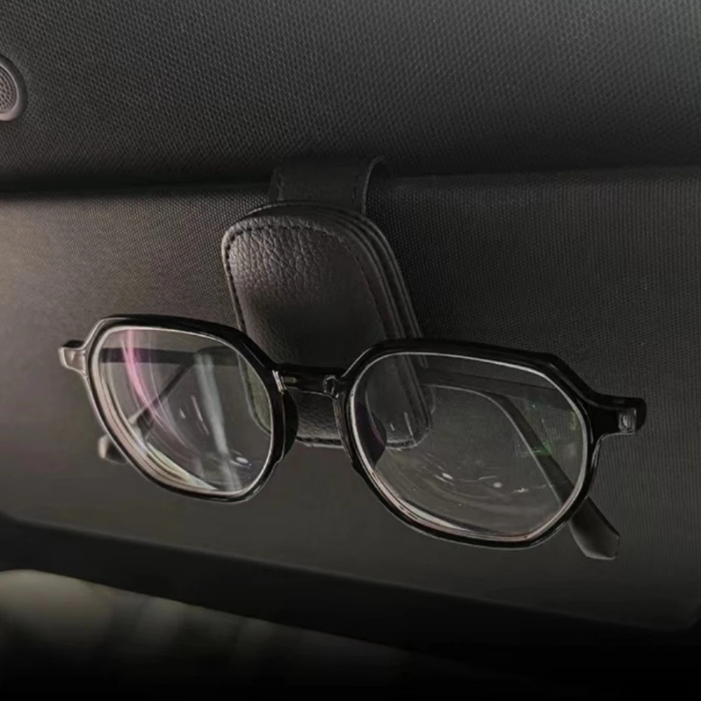 Universal Car Sunglasses Clip Card Ticket Holder Sun Visor Glasses Holder Pen Case Eyeglasses Hanger Car Interior Accessories