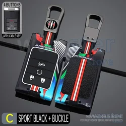 Racing Style Metal Car Key Case Cover for Cadillac SLS SRX XLS DTS STS CTS ATS XTS Seville Escalade for Chevrolet C7 Corvette