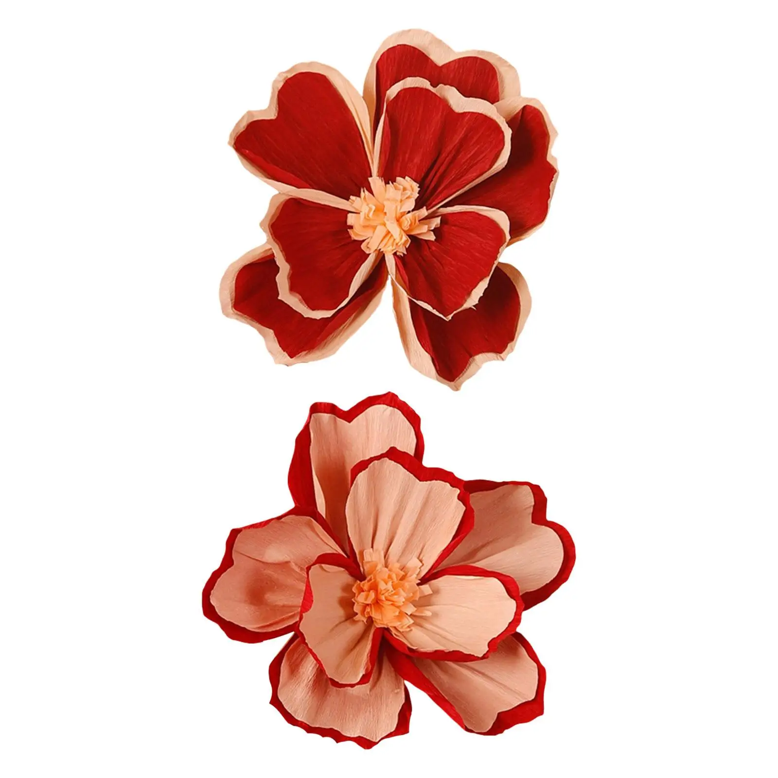 Handmade Crepe Paper Flower Elegant Wedding Decor Centerpiece for Bridal Shower and Home Party