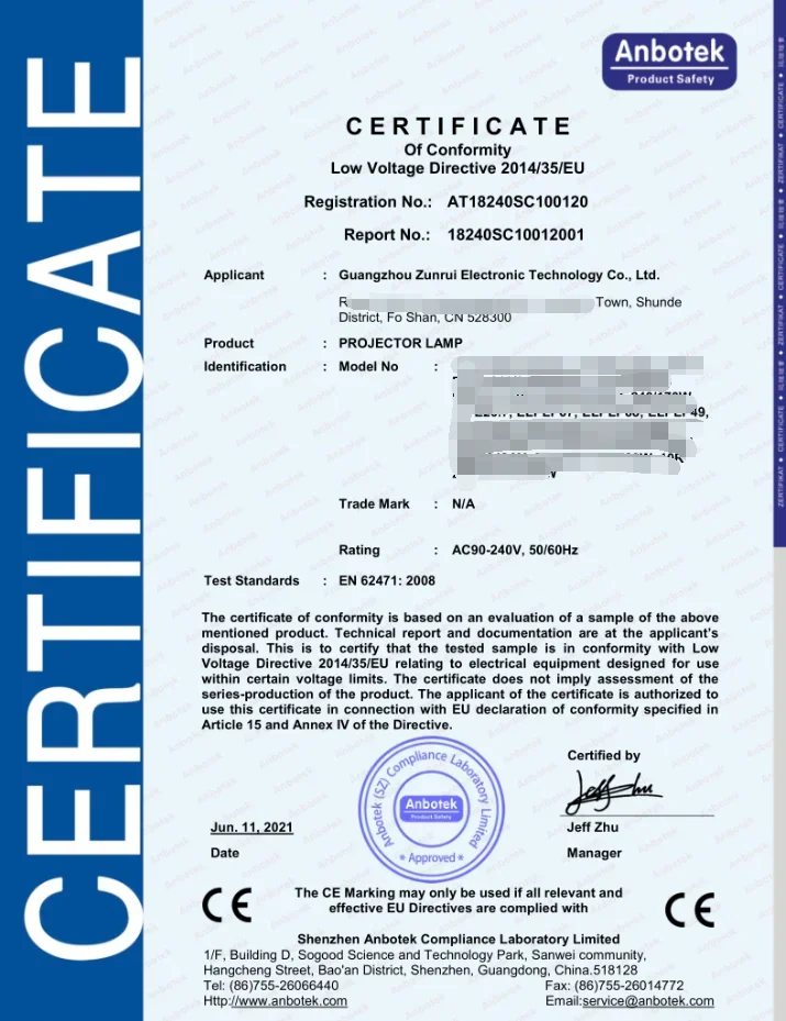 لامبارا كون كاركاسا BENQ MW621ST عالي الجودة مع وحدة مع مبيت