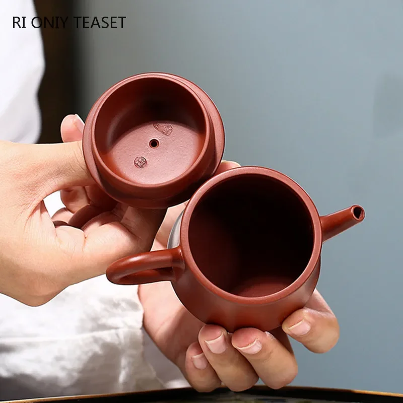 75ml Yixing Purple Clay Teapot Small Capacity Famous Handmade Tea Pot Raw Ore Dahongpao Kettle Chinese Zisha Tea Set Gifts