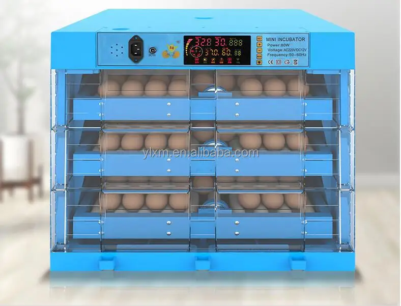 STLF128 Eggs Intelligent Temperature Humidity Control Dual Power Poultry EggsIncubator Automatic EggsTurning Hatcher Machine