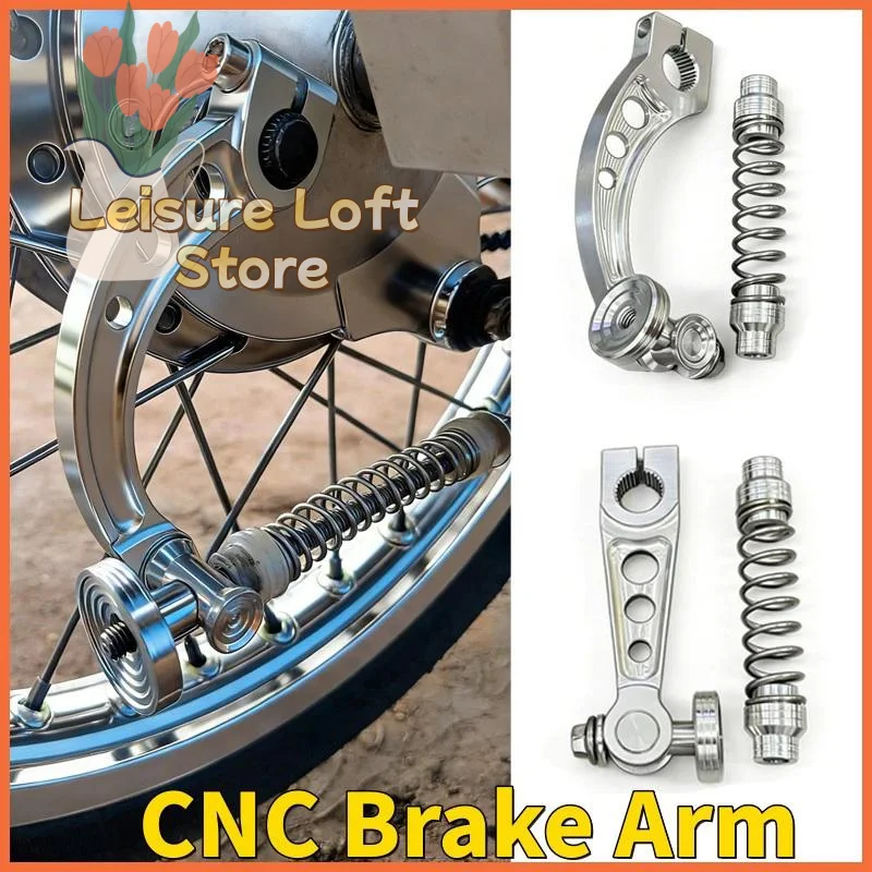 CNC Machined Motorcycle Brake Arm Set Alloy Universal Fit Modification Part for Motorcycle Customization Upgrade