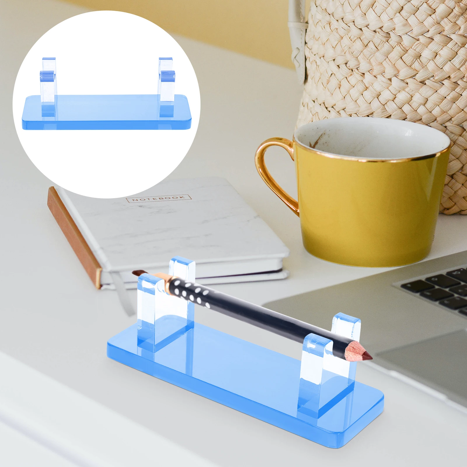 

Display Stand Versatile Pen Showcase Holders Acrylic Marker Desk Horizontal Fountain Organizer Office