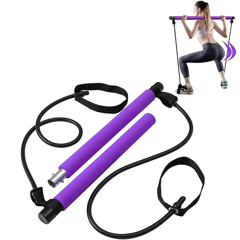 Multi functional Pilates Fitness Stick Pull Rod Chest Expansion Arm Strength Rod Yoga Stick Pilates Stick, Fitness Exercise Equi