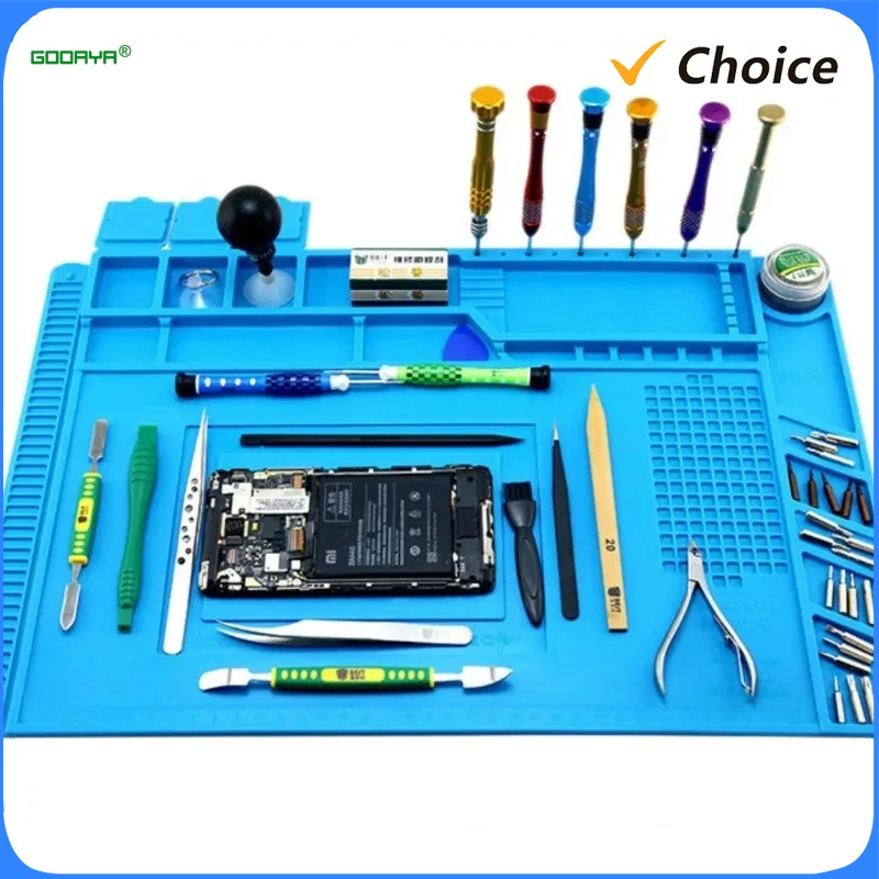 

Electronic Repair Pad Motherboard IC Thickened Magnetic Anti-slip Anti-static Temperature Resistant Multi-functiona Silicone Pad