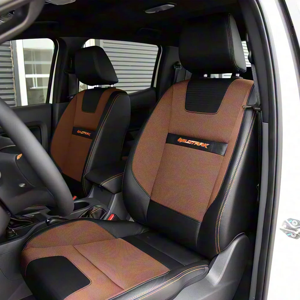 

Customize Fit Car Accessories Seat Covers Leather for Ford Ranger 2018 Custom Car Seat Covers Set Interior Protector Accessories