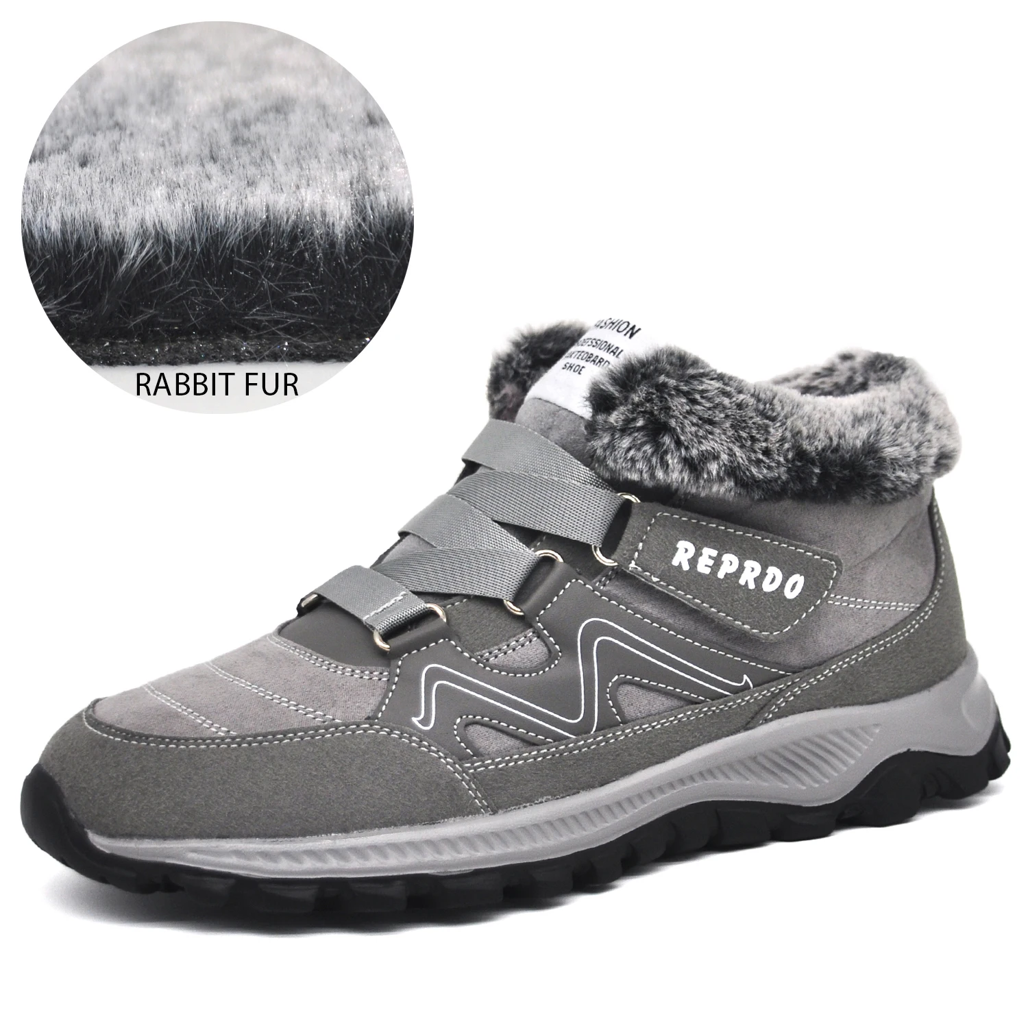 Botas de nieve de alta calidad para hombre, botines de goma para mantener el calor, zapatillas de trabajo, Invierno