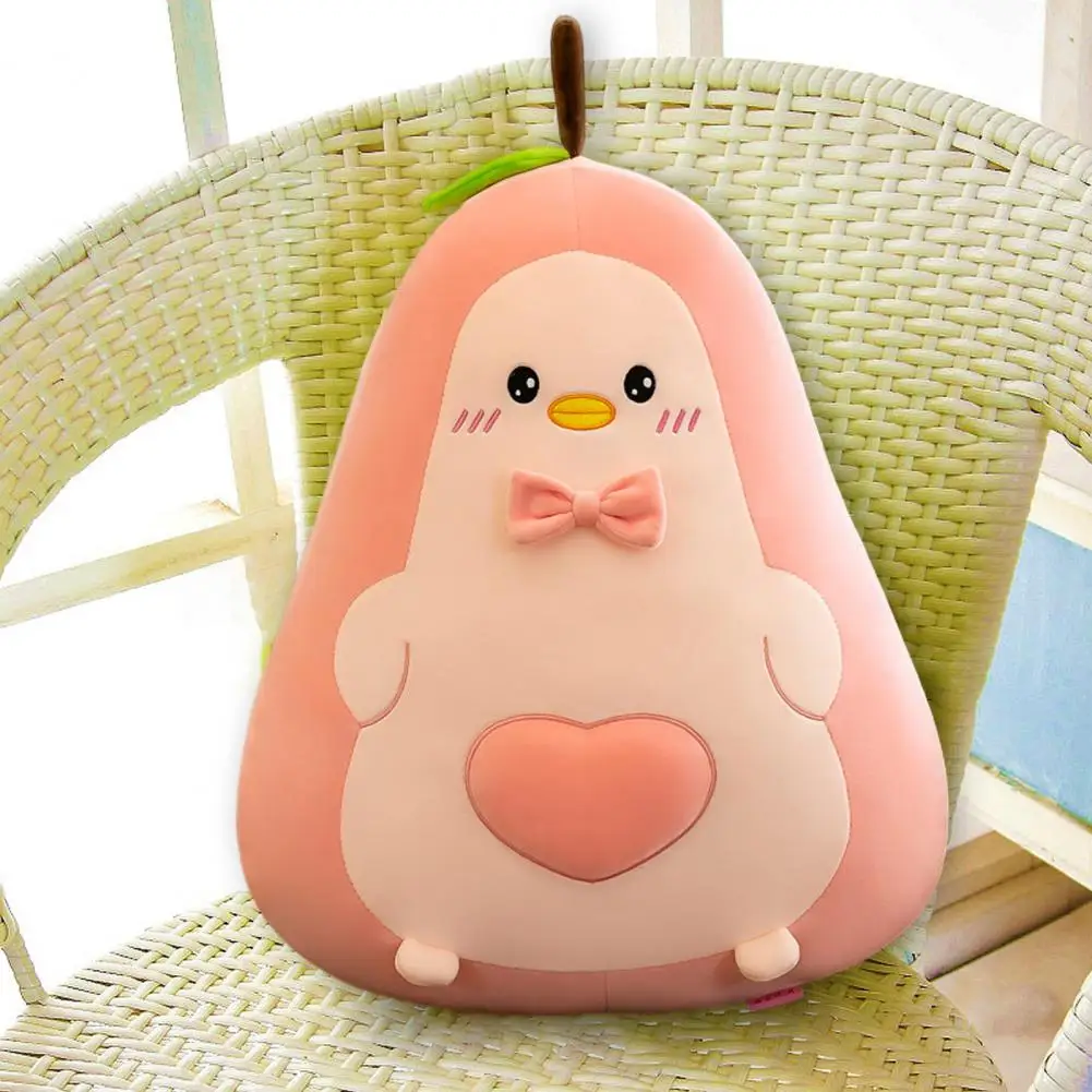 

Avocado Plush Doll Lumbar Pillow Soft Avocado Duck Doll 2-in-1 Plush Toy Sofa Cushion Cute Stuffed for Kids Girls Companion