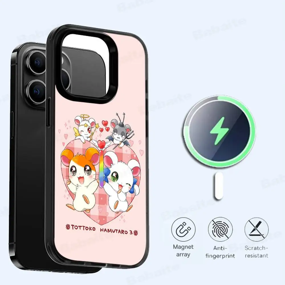 Hamtaro Cute Hamster Kawaii Lovely For Phone Case For IPhone 13 14 15 11 12 16 17 Pro Max Plus For Magnetic Shell