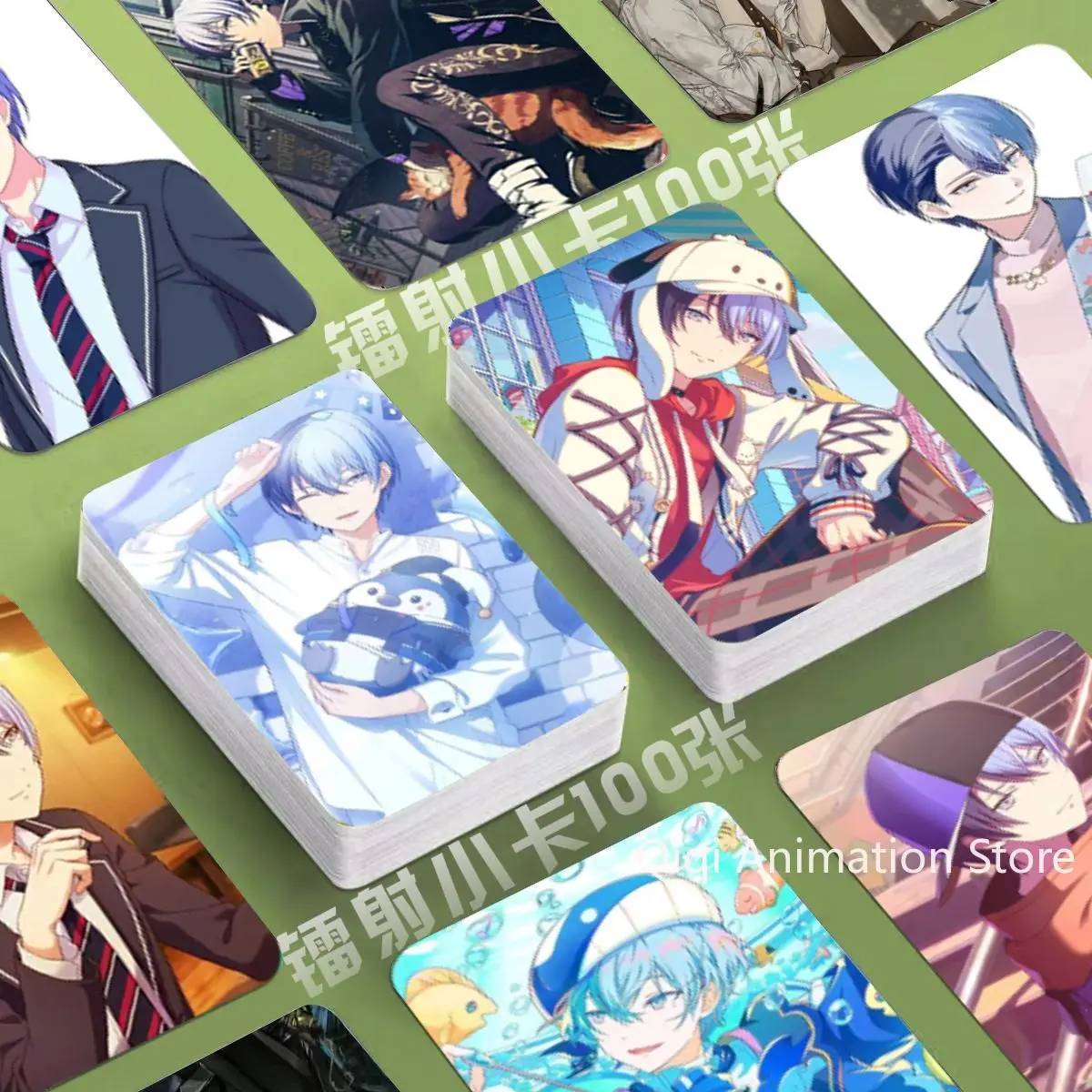 

100PCS Project Sekai Aoyagi Toya Laser Card Lomo Card Album Photo Card For Fans Collection Postcard Christmas Gifts