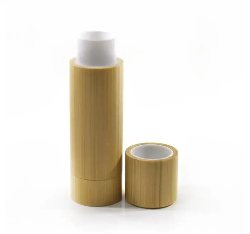 Bamboo DIY design empty lip gloss container lipstick tube packaging bottle lip balm tubes cosmetic containers ni82