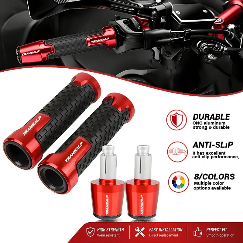FOR Honda Motorcycle 7/8'' 22mm Handlebar Grips Ends XLV 600 650 700 TRANSALP XL600V XL650V XL700V Handle Bar Cap Grip End Plugs