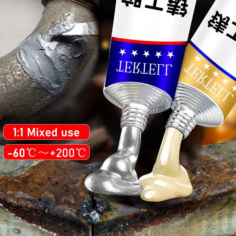 AB Glue Metal Repair Glue  Metal Strong Iron Bonding Heat Resistant Cold Welding Casting Glue Durable Adhesive For Metal Items