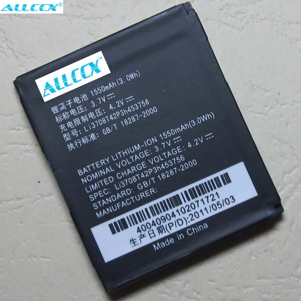 ALLCCX battery mobile battery Li3708T42P3H453756 for ZTE K80 D90 U210 U218 F188 with good quality and best price