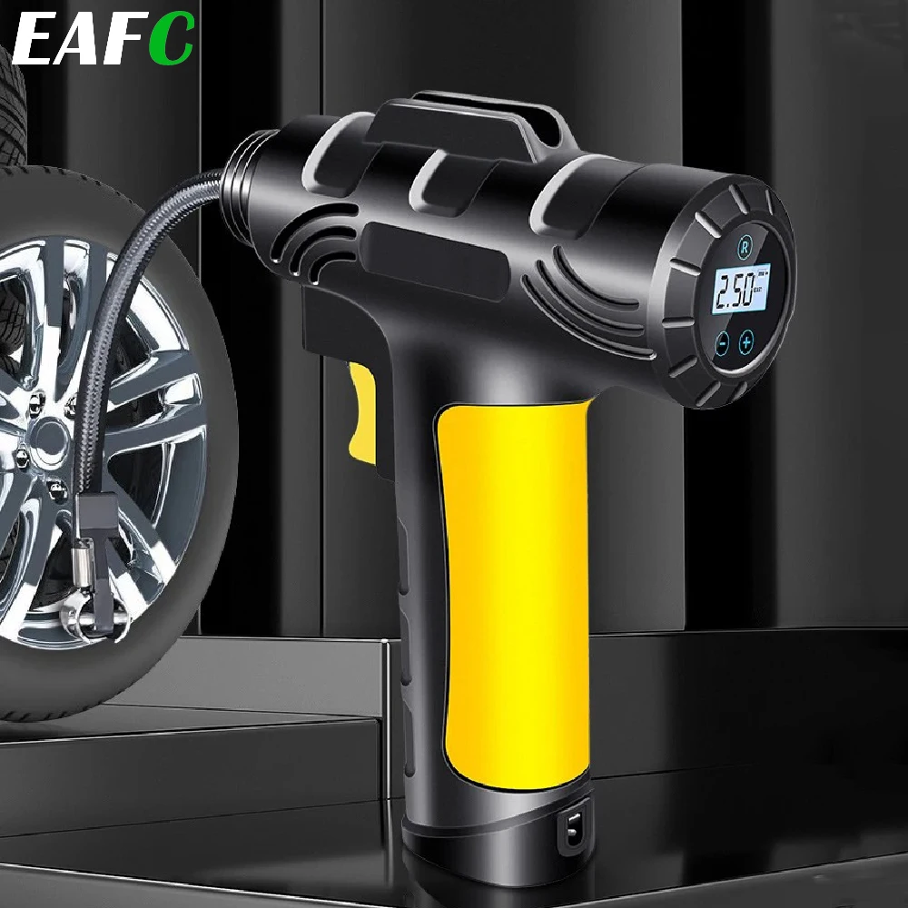 

EAFC Portable Wired Car Air Pump 150PSI 120W Portable AUTO Air Compressor Tire Air Pump For Cars Bike Motorcycle Football